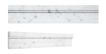 Modern Chair Rail 2-1/8" X 12" | Italian Carrara - Polished | Stone Moldings Collection