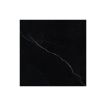 A single tile of the Part Deco 6" x 6" Square Solid in honed Nero Marquina marble.