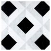 pART Deco Modique Solid Frame + Square Module H | Nero Marquina Select - Thassos Select - Italian Carrara Light Select - Honed | pART Deco Series