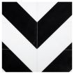 A field of the part deco solid chevron pattern