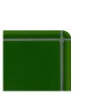 The Truetones ceramic quarter round corner piece in Lauren Green Crackle.