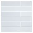 The Truetones ceramic 2" x 16" field tile in Hint of Grey Gloss.