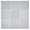 The Truetones ceramic 4.6" Zelli Tile in Greyity Gloss.