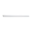 Three quarter view of the Truetones ceramic quarter round trim piece in Hint of Grey Gloss.