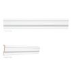 Truetones® Chair Rail 2" X 12" | Light White - Gloss | Truetones® Fine Ceramics