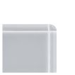 The Truetones ceramic quarter round corner piece in Greyity Gloss.