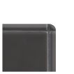 The Truetones ceramic quarter round corner piece in Toasted Grey Gloss.