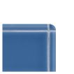 The Truetones ceramic quarter round corner piece in Astor Blue Gloss.