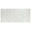 Chevron 2" x 8" Mosaic | Midtown Gray - Gloss | Cezanne Ceramics Collection