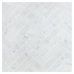 Herringbone Grande 1" X 4" | Italian Carrara Light Select - Honed | Classic Mosaics Collection