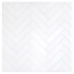 A field of the 1" x 4" Herringbone Grande mosaic in polished Thassos Select marble.