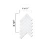 Herringbone Grande 1" X 4" | Thassos Select - Polished | Classic Mosaics Collection