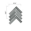 Herringbone 1-1/2" X 6" | Grigio Striatini - Honed | Classic Mosaics Collection