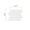 Hexagon 2-1/4" | Bianco Dolomiti Ultra Premium - Honed | Classic Mosaics Collection
