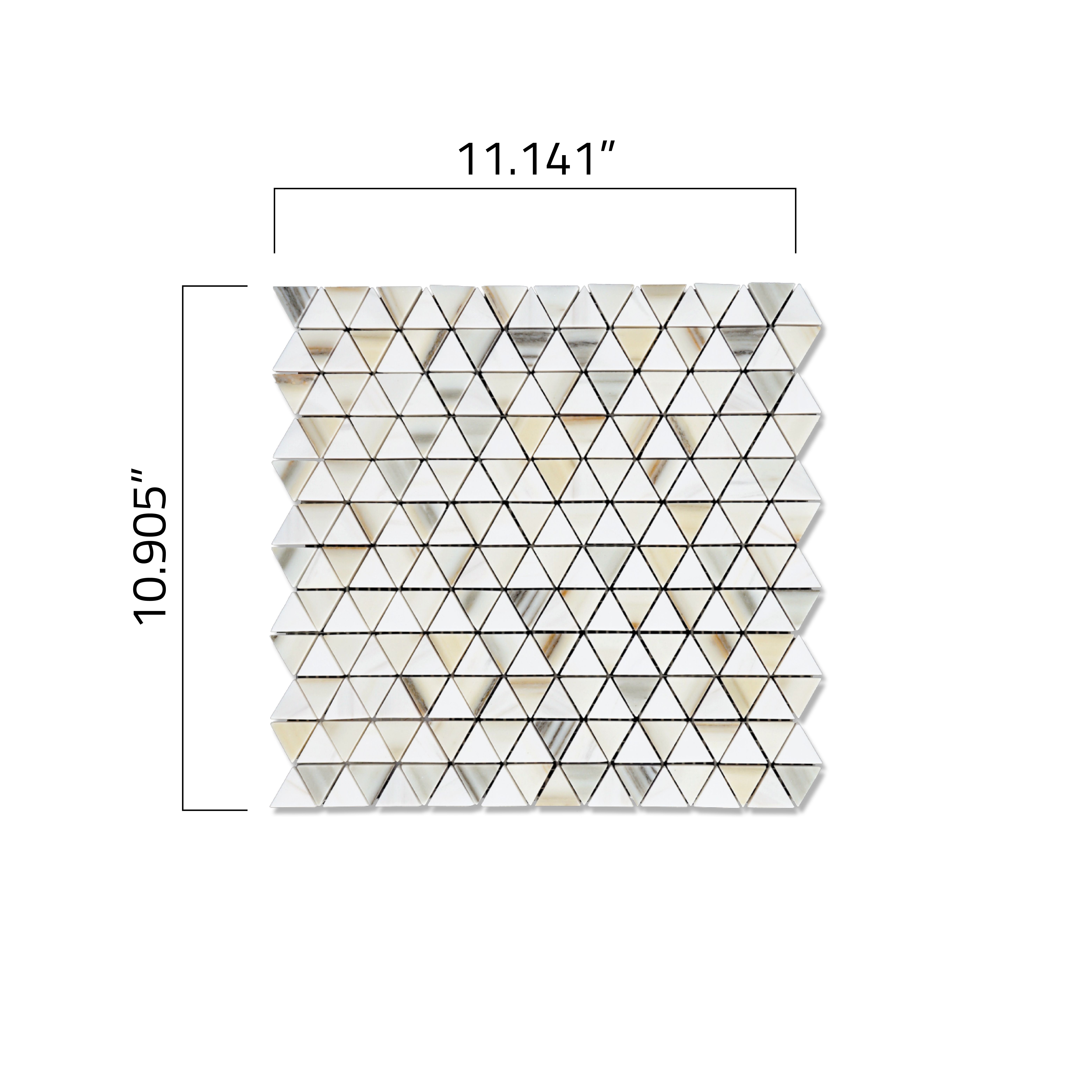 Refined Triangle | Bianco Dolomiti Select - Oro Striato Refined Triangle | Bianco Dolomiti Select - Oro Striato