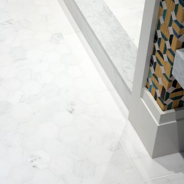 Hexagon 3-1/2" | Asian Carrara Ultra Premium - Honed | Classic Mosaics Collection Hexagon 3-1/2" | Asian Carrara Ultra Premium - Honed | Classic Mosaics Collection