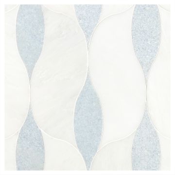 Acurve Grand Rise Module A | Celeste Blue - Asian Carrara Ultra Premium - Honed | Acurve Waterjet Tile Series Acurve Grand Rise Module A | Celeste Blue - Asian Carrara Ultra Premium - Honed | Acurve Waterjet Tile Series