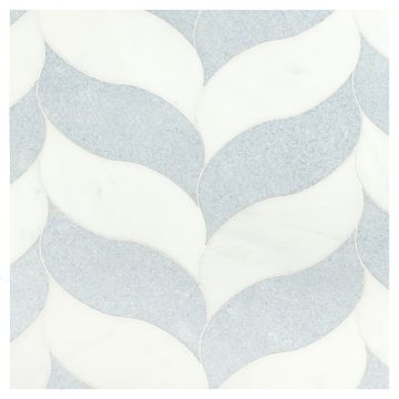 Acurve Grand Shine Module A | Celeste Blue - Asian Carrara Ultra Premium - Honed | Acurve Waterjet Tile Series Acurve Grand Shine Module A | Celeste Blue - Asian Carrara Ultra Premium - Honed | Acurve Waterjet Tile Series