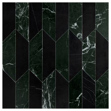 pART Deco Modique Solid Symmetry Nero / Green Module | Nero Marquina - Florence Green - Honed | pART Deco Series pART Deco Modique Solid Symmetry Nero / Green Module | Nero Marquina - Florence Green - Honed | pART Deco Series