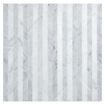 A layout of the pART Deco Modique Grey mosaic in the Stream pattern A layout of the pART Deco Modique Grey mosaic in the Stream pattern