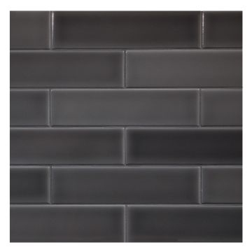 The Truetones Ceramic 2" x 8" subway tile in Toasted Grey Gloss. The Truetones Ceramic 2" x 8" subway tile in Toasted Grey Gloss.