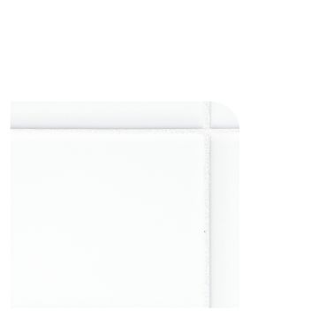 The Truetones ceramic quarter round corner piece in Light White Gloss.