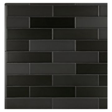 Truetones® Matte Porcelain 2.5" x 10" Field Tile | 16 Shades of Black - Matte| Truetones® Fine Ceramics Truetones® Matte Porcelain 2.5" x 10" Field Tile | 16 Shades of Black - Matte| Truetones® Fine Ceramics