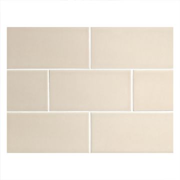 Field Tile 3" x 6" | Taupeige - Gloss | Cezanne Ceramics Collection