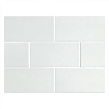 Field Tile 3" x 6" | Bluey Gray - Gloss | Cezanne Ceramics Collection