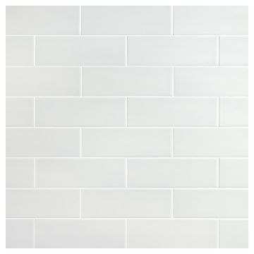 Field Tile 3" x 9" | Bluey Gray - Gloss | Cezanne Ceramics Collection