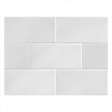 Field Tile 3" x 6" | Papyrus White - Matte | Cezanne Ceramics Collection
