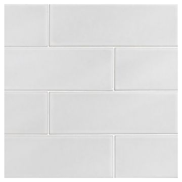 Field Tile 3" x 9" | Papyrus White - Matte | Cezanne Ceramics Collection