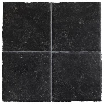 A single 8" x 8" tile in Belgian Bluestone limestone with a Historique finish, part of the Chateau Lyon Tile Collection. A single 8" x 8" tile in Belgian Bluestone limestone with a Historique finish, part of the Chateau Lyon Tile Collection.