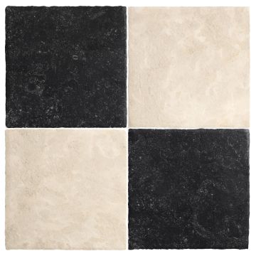 Checkerboard Module 8" x 8" | Barley Beige - Belgian Bluestone - Historique | Chateau Lyon Collection Checkerboard Module 8" x 8" | Barley Beige - Belgian Bluestone - Historique | Chateau Lyon Collection