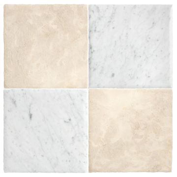 Checkerboard Module 8" x 8" | Italian Carrara - Barley Beige - Historique | Chateau Lyon Collection Checkerboard Module 8" x 8" | Italian Carrara - Barley Beige - Historique | Chateau Lyon Collection