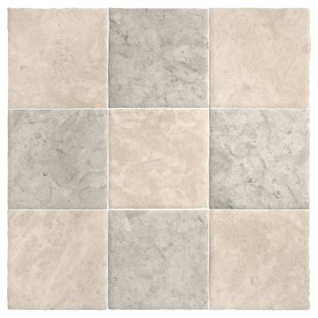 Checkerboard Module 8" x 8" | Barley Beige - Tunisian Grey - Historique | Chateau Lyon Collection Checkerboard Module 8" x 8" | Barley Beige - Tunisian Grey - Historique | Chateau Lyon Collection