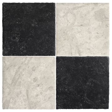 Checkerboard Module 8" x 8" | Tunisian Grey - Belgian Bluestone - Historique | Chateau Lyon Collection Checkerboard Module 8" x 8" | Tunisian Grey - Belgian Bluestone - Historique | Chateau Lyon Collection