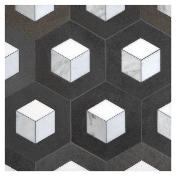 A field of the Spatial Cubist mosaic A field of the Spatial Cubist mosaic