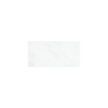 A single 6" x 12" tile in honed Asian Carrara Ultra Premium marble.
