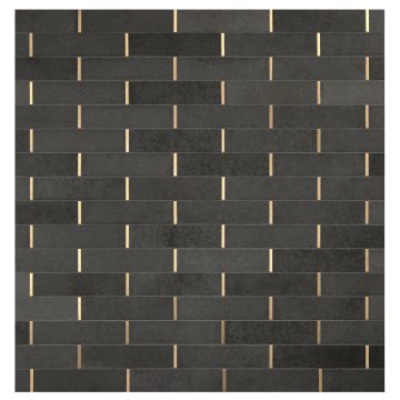 A Touch of Brass | Basalto Scuro Select - Matte Brass - Honed | Specialty Mosaics Collection A Touch of Brass | Basalto Scuro Select - Matte Brass - Honed | Specialty Mosaics Collection