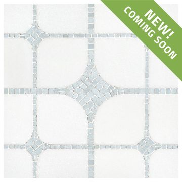 Vita | Thassos Select - Celeste Blue - Honed | Specialty Mosaics Collection
