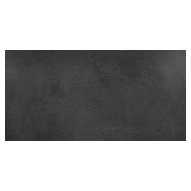 A single 12" x 24" tile in honed Basalto Scuro Select.