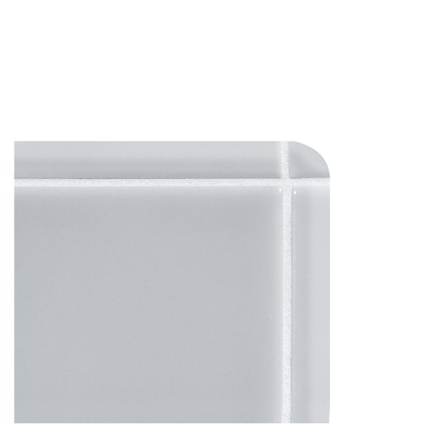 The Truetones ceramic quarter round corner piece in Greyity Gloss.