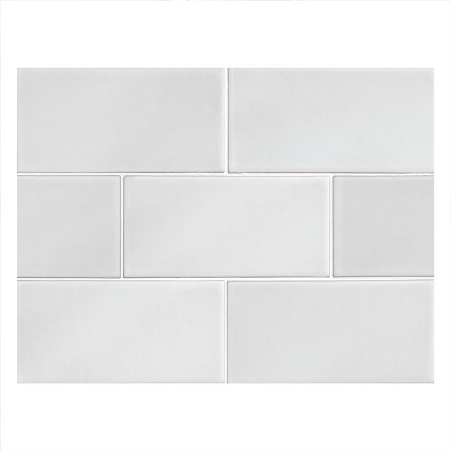 Field Tile 3" x 6" | Papyrus White - Matte | Cezanne Ceramics Collection