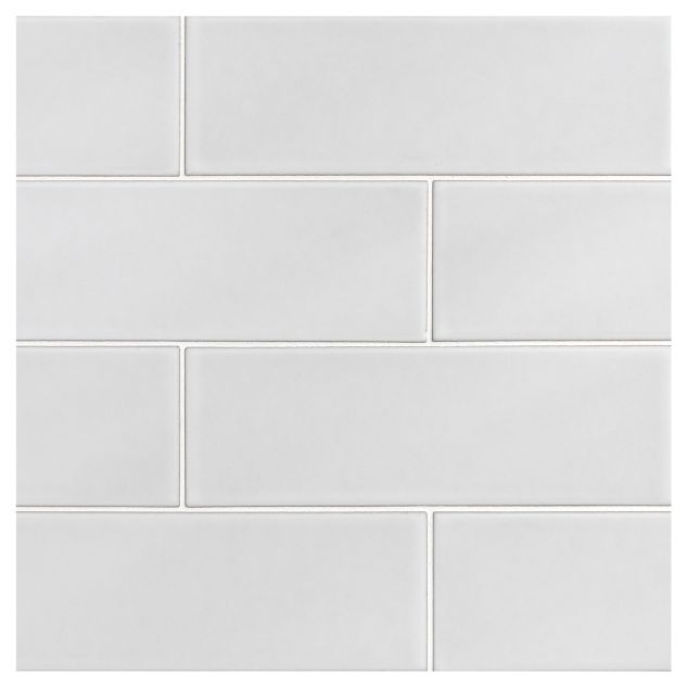 Field Tile 3" x 9" | Papyrus White - Matte | Cezanne Ceramics Collection