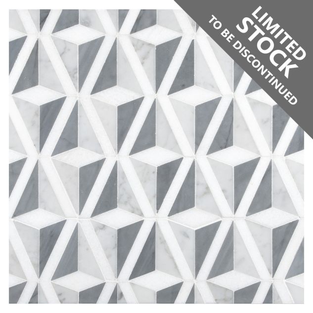 Diamant | Thassos Select - Italian Carrara Light Select - Bardiglio Light - Honed & Polished | Pietra Visivo Collection