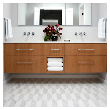 Master Bathroom - Part Deco Solid Symmetry