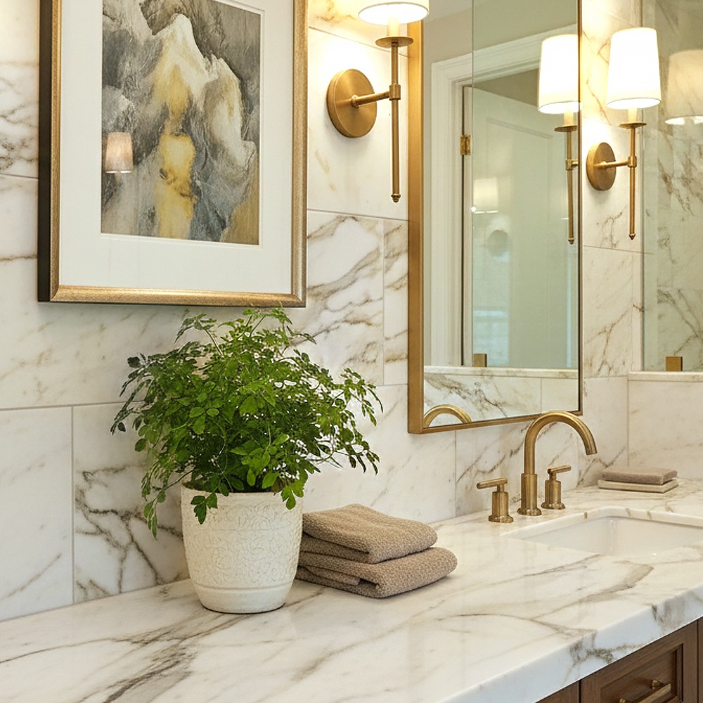 Calacatta Gold Ultra Premium Tile Collection by Terra Bella